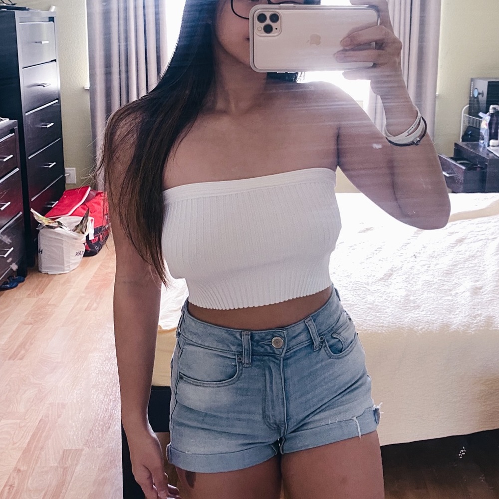 White Tube Top (Bandeau) - Forever 21